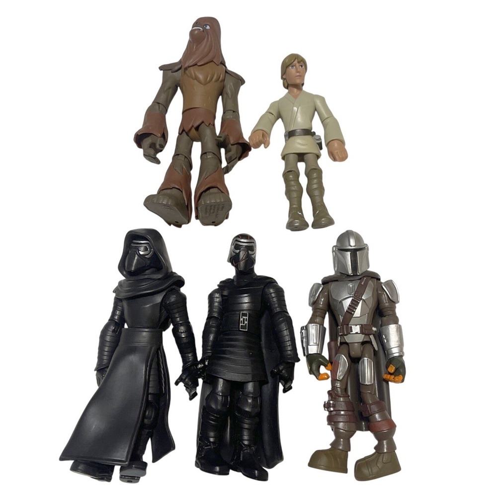 Lot Of 5 Disney Star Wars Toybox‎ Action Figures Luke Chewbacca Kylo Ren